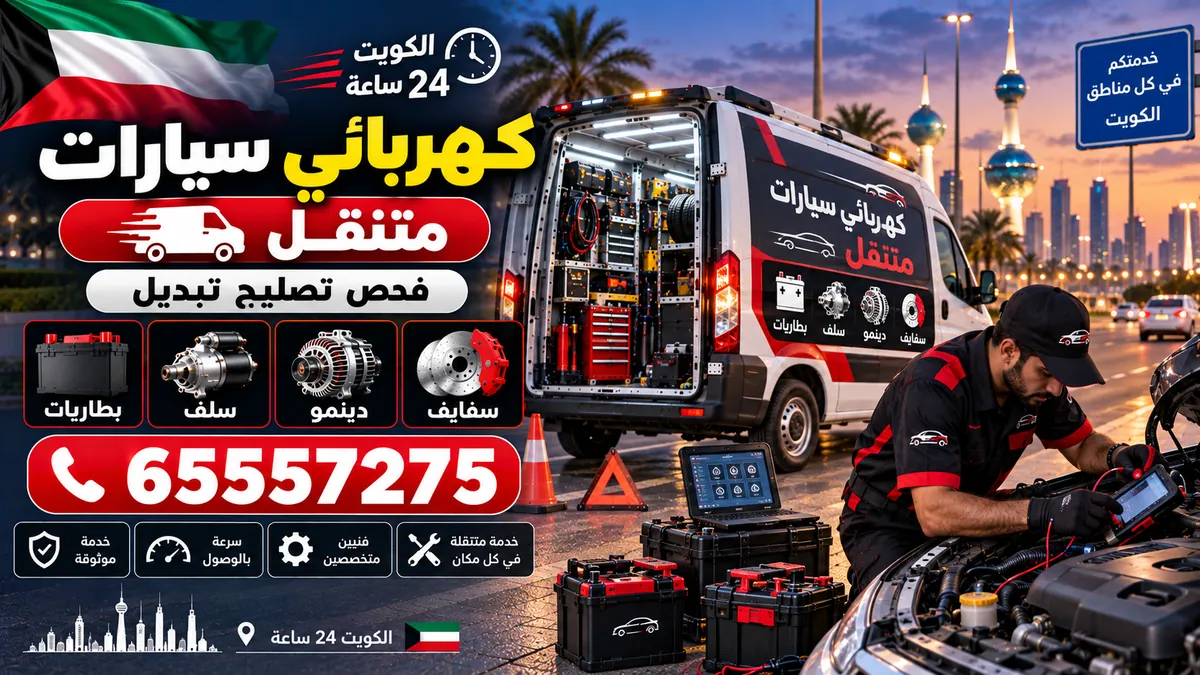 كهربائي سيارات متنقل — بطاريات وسلف ودينمو